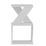 Hanah Home Mesa Auxiliar Albeni White 30x50x30 cm Blanco Tablero de Partículas Recubierto de Melamina